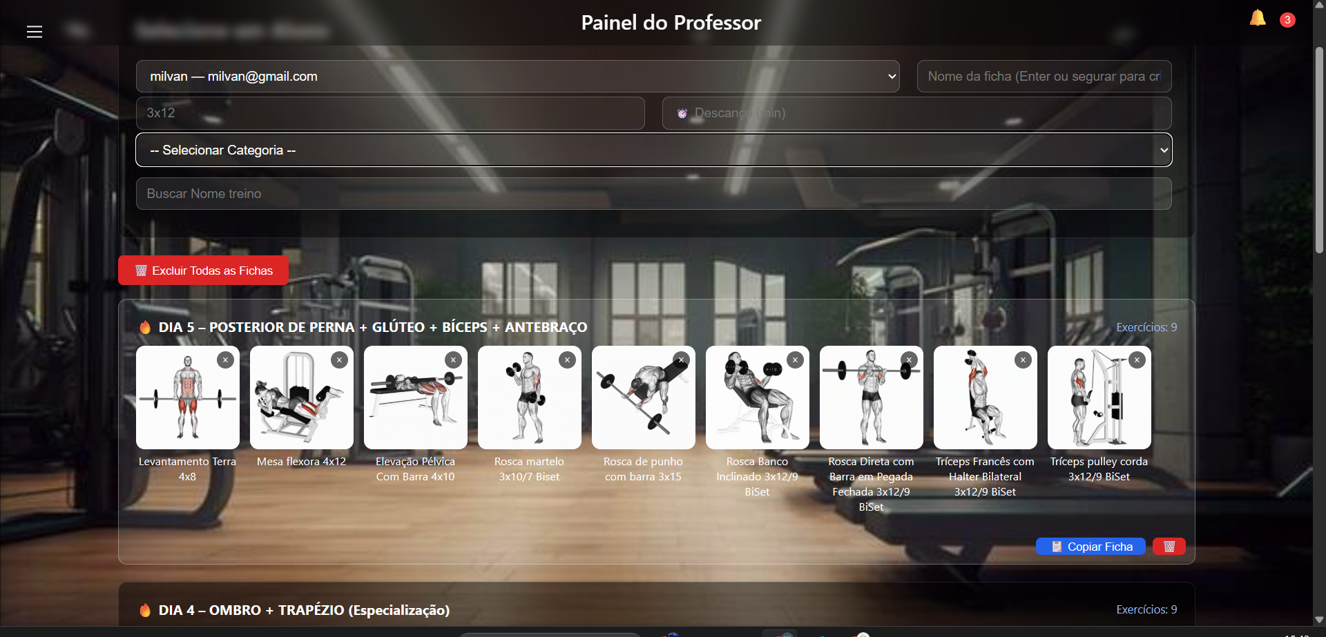 Biblioteca de Exercícios